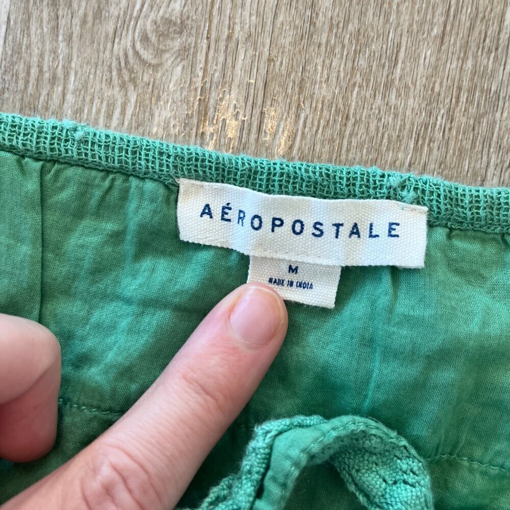 Womens Aeropostale Green Tank Top - M - Picture 5 of 6